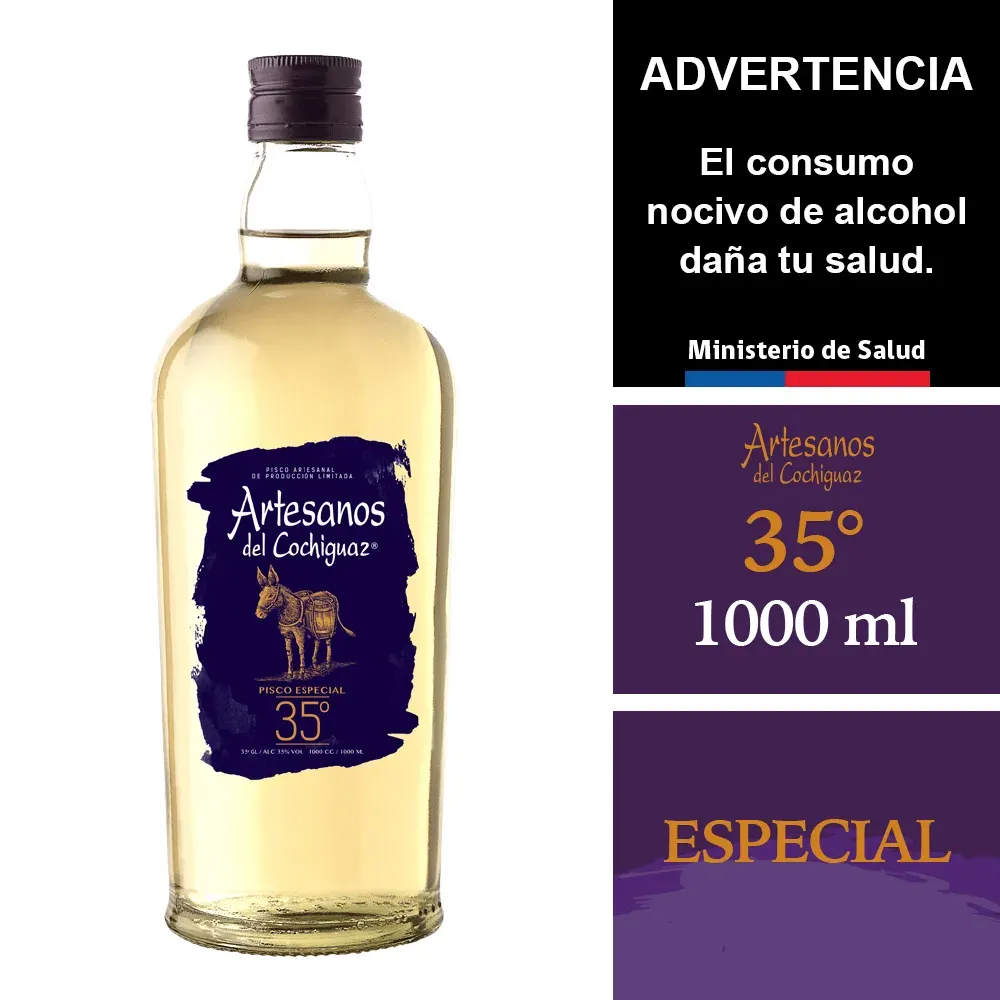 Pisco Artesanos Del Cochiguaz 1000cc